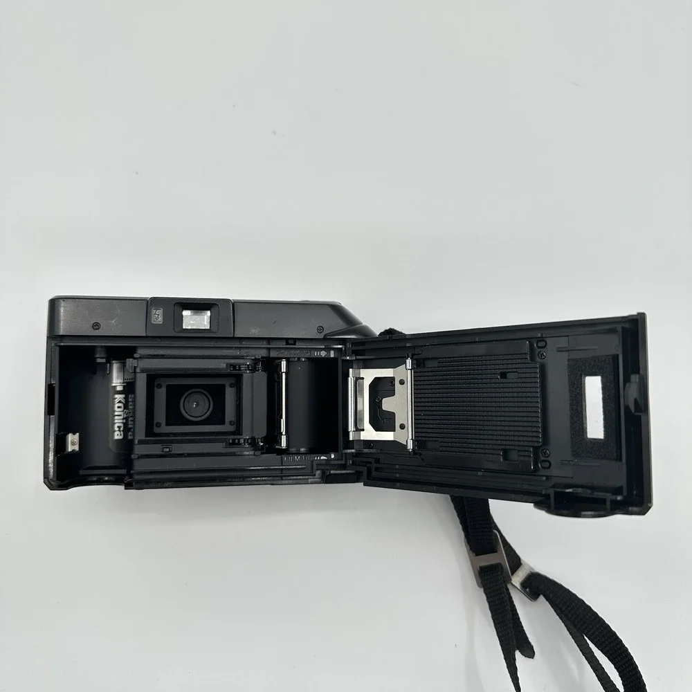 Konica MT-7 Black 36mm f/4 Lens Point‎ Shoot 35mm Film Camera